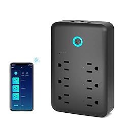 Smart Plug Outlet Extender, USB Surge Protector
