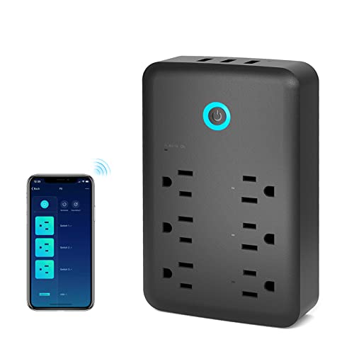 Smart Plug Outlet Extender, USB Surge Protector