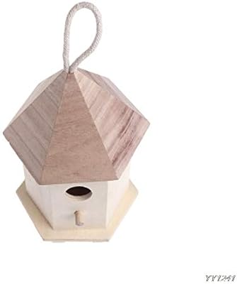 Gugulove Bird Feeder Outdoor Feeding Wooden Garden Decoration