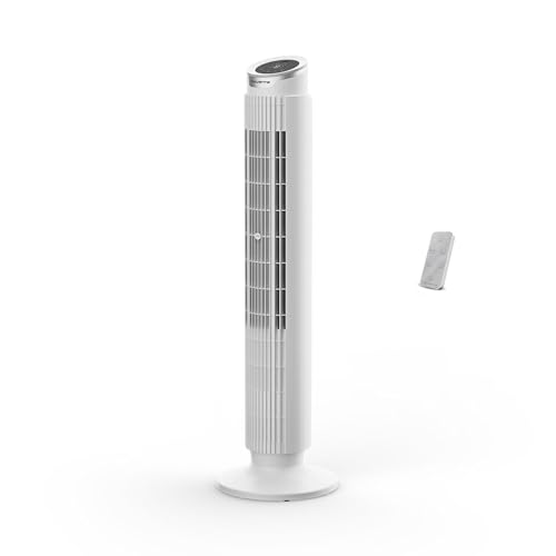Rowenta Eole Silence Force, Tower Fan, Powerful Cooling, Ultra Quiet, Energy Saving, Black Glama, VU7025F0
