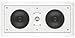 Leviton AEI55 Architectural Edition Powered By JBL Dual 5-Inch Woofer Two-Way In-Wall Center Channel Loudspeaker