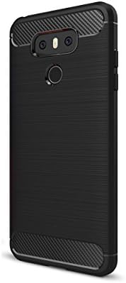 LG G6 Case, KSS LG G6 - Carbon [Scratch/Dust Proof] Armor Defender Slim Shock-Absorption Bumper Case for LG G6 (2017) - [BLACK]