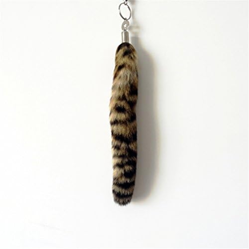 HHIPP 9" Stylish Fox Fur Tail jewellery Bag Hanging Keyring Fashion Accessories Cosplay Toy B1 (8)