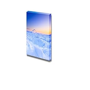 Shelf Ice in Winter with a Beautiful Sunset Wall Decor