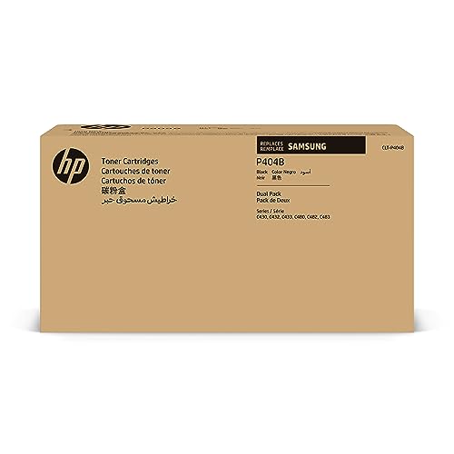 HP CLT-P404B (SU364A) Multipack Original Toner 2x Schwarz (Kompatibel: SL-C430, C430W, C432, C433, C432W, C433W, C480, C480W, C480FW, C480FN, C482, C