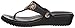 Crocs Women's Sanrah Diamante Wedge Flip Flop Sandal, black/rose gold, 8 M US