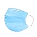 WensLTD 50 Pcs Disposable Face Masks, 4 Layer Activated Carbon Mask Breathable Dust Filter Masks Mouth Cover Masks with Elastic Ear Loop (Blue)