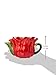Cosmos Gifts Gerbera Daisy Ceramic Teapot, 3-7/8-Inch