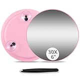 Round 30X Magnifying Mirror, 6'' Makeup Magnifying