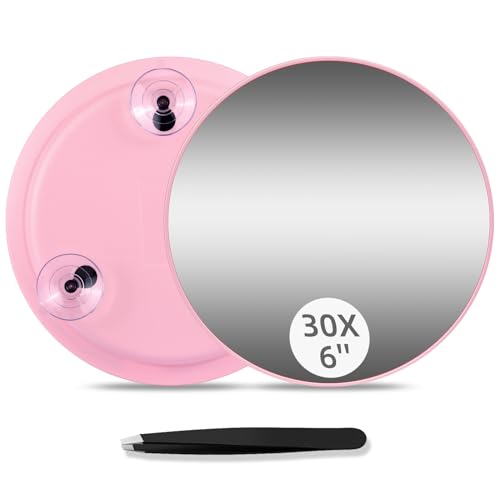 Round 30X Magnifying Mirror, 6'' Makeup Magnifying