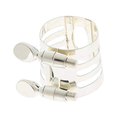 Gold Happy Practical DIY Alto Saxophone Mouthpiece Clip Woodwind Instrument Accessory for Saxophonist Beginners