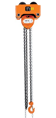 image for Vestil LOW-2P Push Low Headroom Combination Chain Hoist/Trolley, 2000 