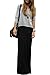 GotStyle Vivicastle Women's Spand Long Solid Rayon Foldover Maxi Skirt (Medium, Black)