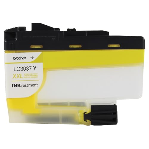 Brother Genuine LC30373PKS, 3-Pack Super High-Yield Color INKvestment Tank Ink Cartridges, Includes 1 Cartridge Each of Cyan, Magenta and Yellow Ink, Page Yield Up to 1,500 Pages/Cartridge, LC3037