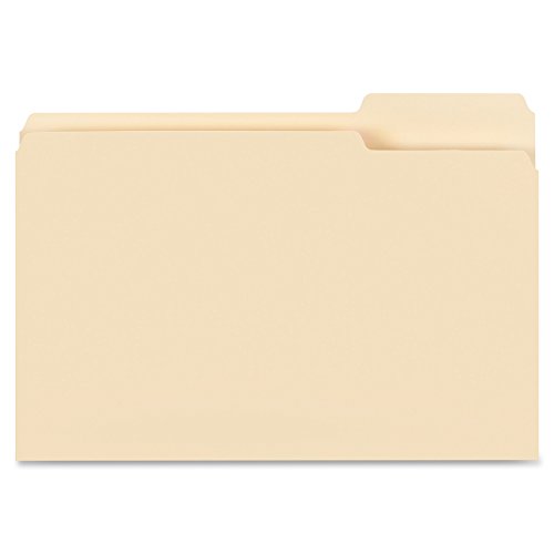 Business Source 1/3-cut Tab Legal Manila File Folders, Position 3 (99723)