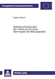 Image de Beitrittsverhandlungen der TBeitrittsverhandlungen der Türkei zur EU unter dem Aspekt der Bildungspolitik (Europäische Hochschulschriften / European