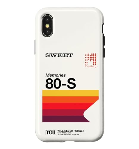 Never Forget VHS VCR Video Cassette 80s Nostalgia Case for iPhone X/XS