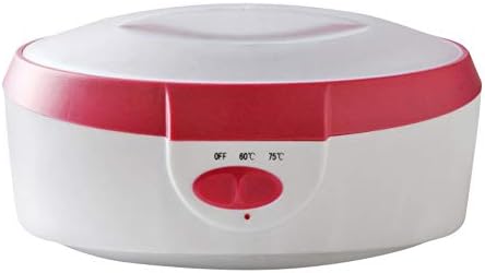 QQWAX Wax Heater 2.5 Liters High Capacity Wax Warmer SPA Paraffin Bath Hand Feet Wax Skin Treatment Machine Set Blue/Pink-PINK