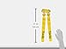 Flag-a-Tag Sonic Boom Flag Belts, Gold, 52-inch (One Dozen)