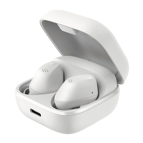 Sennheiser ACCENTUM True Wireless Earbuds - hochkomfortables, ergonomisches Design und 28 Stunden Akkulaufzeit für den ganzen Tag - kristallklarer Sound mit Hybrid ANC und Touch-Interface – Weiß