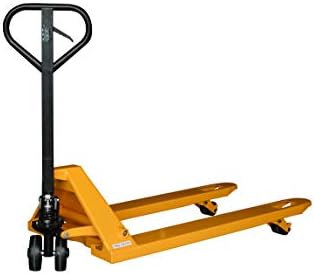 Manual Pallet Jack| 5500 lbs| Fork 27x48| Nylon Wheels| Yellow