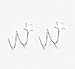 Minimalist 925 Sterling Silver Earrings Tiny Star Ear Stud Hook Earrings