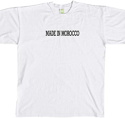 Stickerslug Made in Morocco Crew Neck T Shirt Unisex Cotton tee b10930