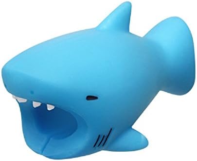 CABLE BITE [Lightning cable accessory] 7 Style for iPhone Prevents Breakage (Shark)