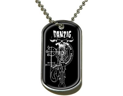 Danzig Dog Tag with Chain (Official Licensed Product)