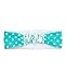 RuffleButts® Girls Aqua Polka Dot Swimwear Headband - 2T-8