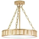 Hudson Valley Lighting 901-AGB Middlebury - Three Light Pendant - 15.5 Inches Wide by 16.75 Inches High, Aged Brass