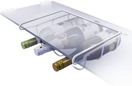 Universal wine bottle holder for refrigerator, white
