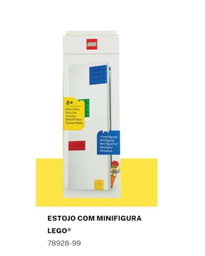 LEGO - Estojo de Plástico LEGO® com Minifigura | LEGO Stationery | Material Escolar Lego