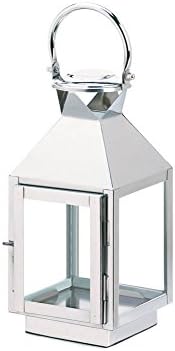 Koehler Home Kitchen Decorative Hanging Dapper Stainless Steel Candle Lantern