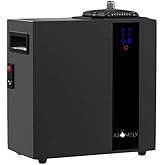 Aromely Smart Bluetooth HVAC Scent Diffuser, Aromatherapy Nebulizing Waterless Diffuser for Home, Office, Large Room, App Controlled Perfect Aroma Diffuser Up to 16,000 SQFT - Black