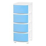 IRIS USA 4 Slim Plastic Drawer Storage with