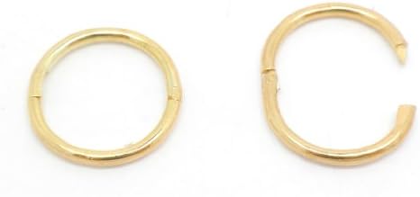 Gold Plated Over Sterling Silver Sleepers 8mm Earrings