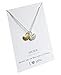 Sister I Love You Best Friends Two-Piece Pendant Gift Card Heart Necklace 18 Inch