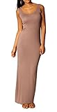 Sexy Solid Color Fashion New Women Sleeveless Casual Home Long Maxi Vest Dresses