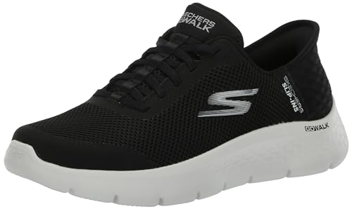 Skechers Women's Go Walk Flex Hands Free Slip-Ins - Grand Entry Sneaker, Black/…
