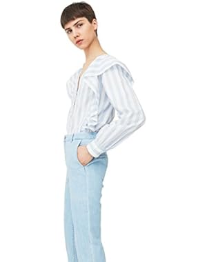 Mango Women's Straight-Fit Chino Jeans