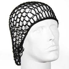 Extra-Strong Hand Woven Hair Net (Black) (Large) - Thumbnail 2