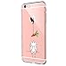 Case Compatible with iPhone6s Case, iPhone 6 Case Soft TPU Art Pattern Case for iPhone 6/6S (Rabbit and Carrot Clear Design) (34)