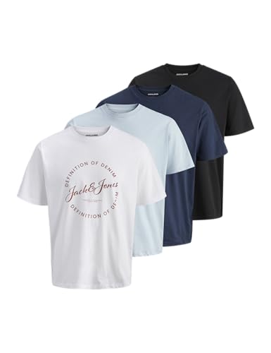 Jjgrayson tee SS Crew Neck 4Pk MP