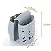 Adams of Saratoga Kitchen Sink Plastic Draining Saddle Sponge Holder, Sponge and Scouring Pad Caddy-Grey