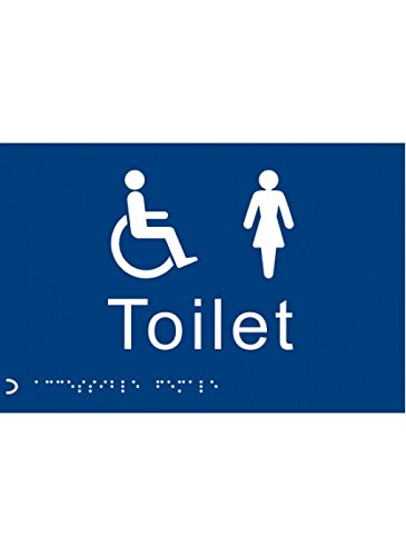 Caledonia Signs 56491 Braille, Toilet Ladies/Disabled