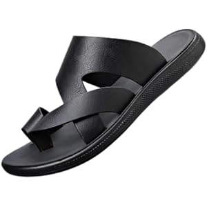 Minlaidian Men's Summer Outdoor Sports Casual Beach Sandals with Toe Separation