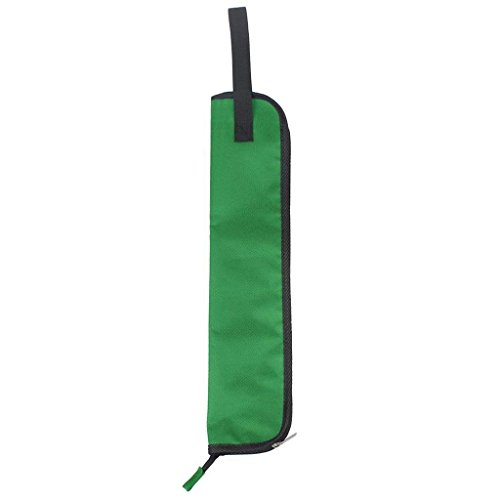 Potelin Drumstick Bag Waterproof Storage Bag Instrument Accessory Case For Drum Sticks Holder (Green)