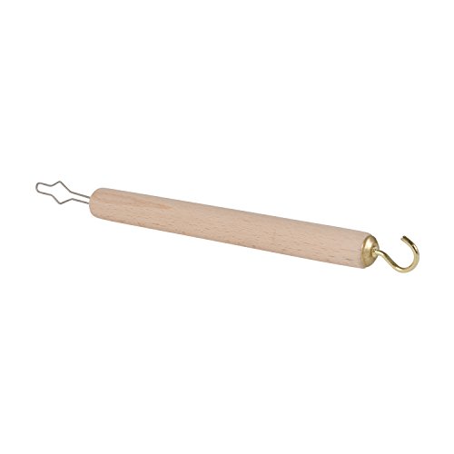 DMI Dressing Stick, Button Hook and Zipper Pull, Durable Wood Handle, Dressing Aid for Limited Mobility