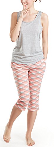 Pjs Women Jersey Tank Top and Capri 